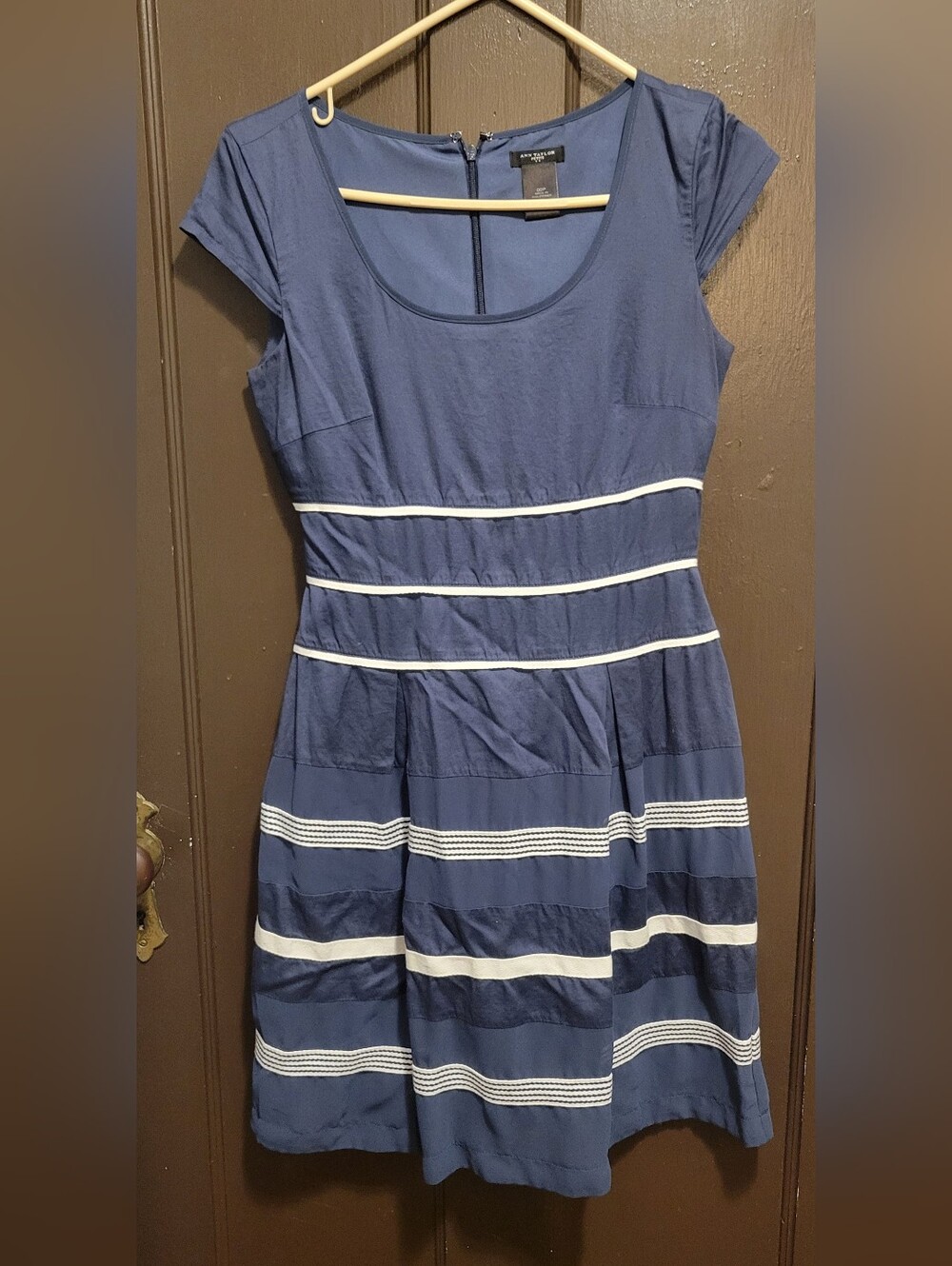 ANN TAYLOR Navy Dress PETITE